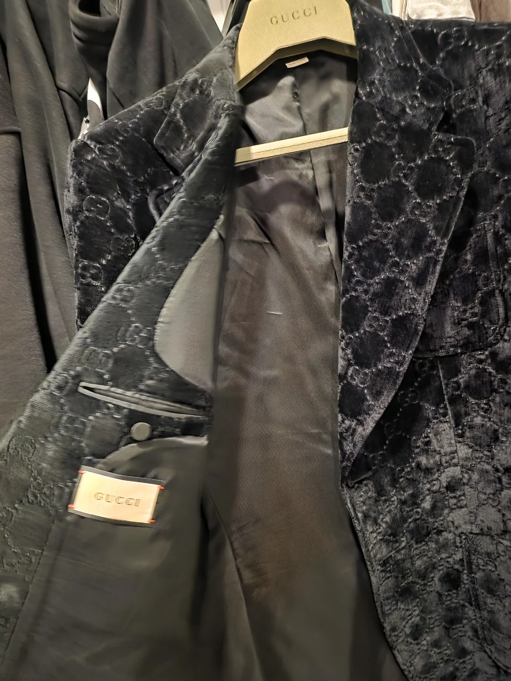 Gucci black velvet